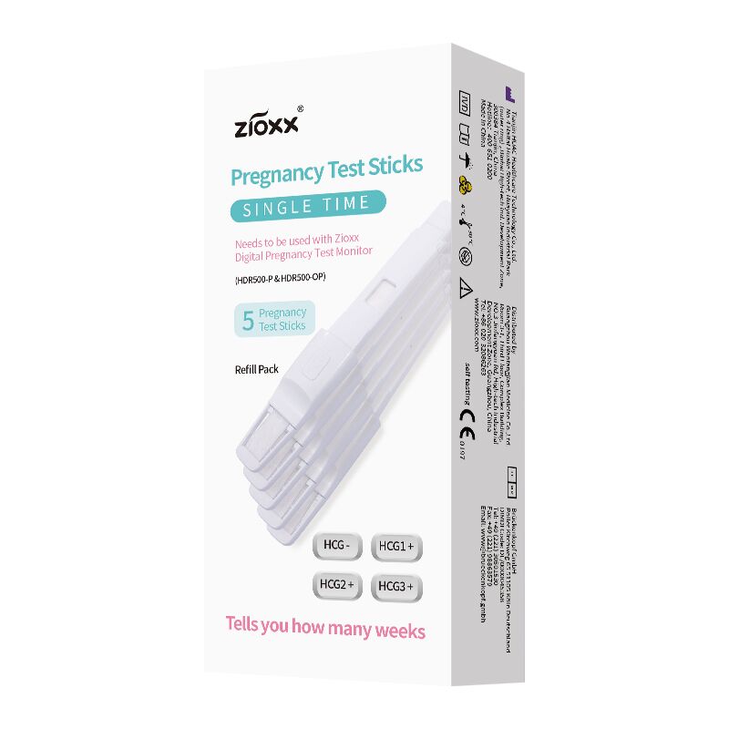 Zioxx Individual Digital Pregnancy Test Sticks 5 Counts HCG Digital Monitor not Included