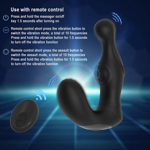 Wireless Remote Control Male Prostate Massage Vibrator Anal Toys for Men with 10 Frequency Modes