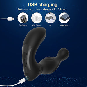 Wireless Remote Control Male Prostate Massage Vibrator Anal Toys for Men with 10 Frequency Modes
