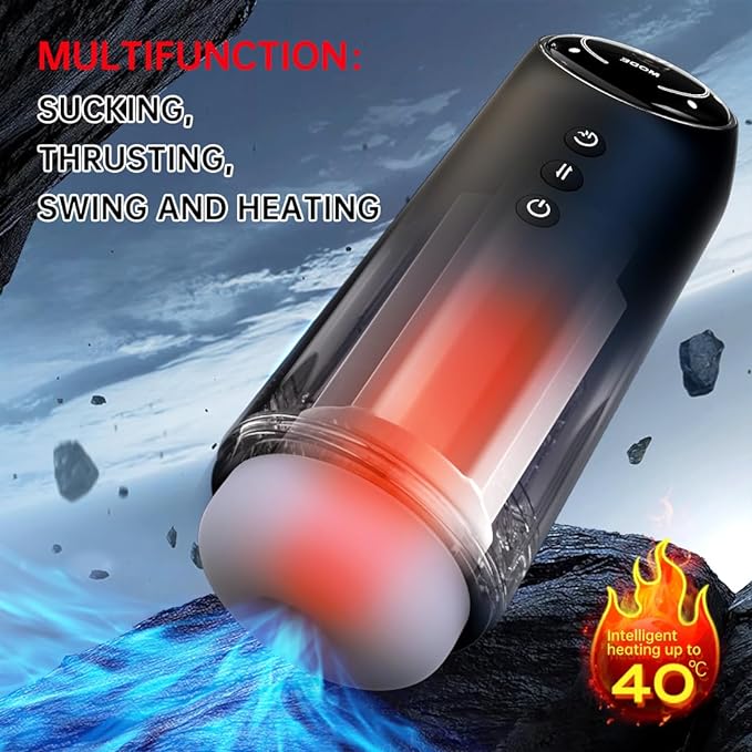 Zioxx Automatic Male Masturbators Cup with Sucking Thrusting Rotating and Warming for Penis Stimulation