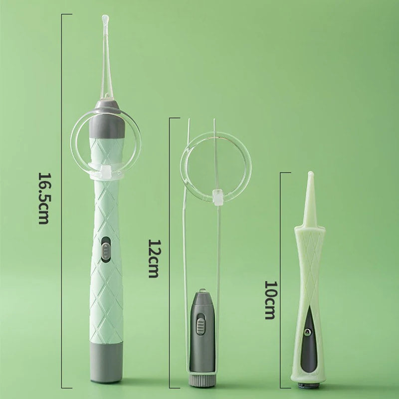 Luminous Ear Spoon Set LED Light Ear Wax Removal Cleaning Tweezers Earpick Nose Clip Peasonal Care 1 Kit