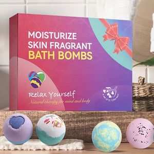 12pcs Bath Bombs Gift Set, Handmade Fizzy Bubble Bath Bombs Vegan & Cruelty Free, Birthday Valentines  Day Anniversary Christmas Best Gifts Ideas For Women