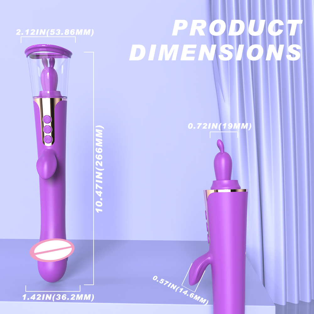 3 in 1 G Spot Vibrator Clitoris Stimulator Licking Tongue Clitoral Sucking Vibrator Masturbator for Women