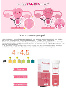 Vaginal Health PH Test Strips Feminine PH Test 60 Strips 2 Barrels