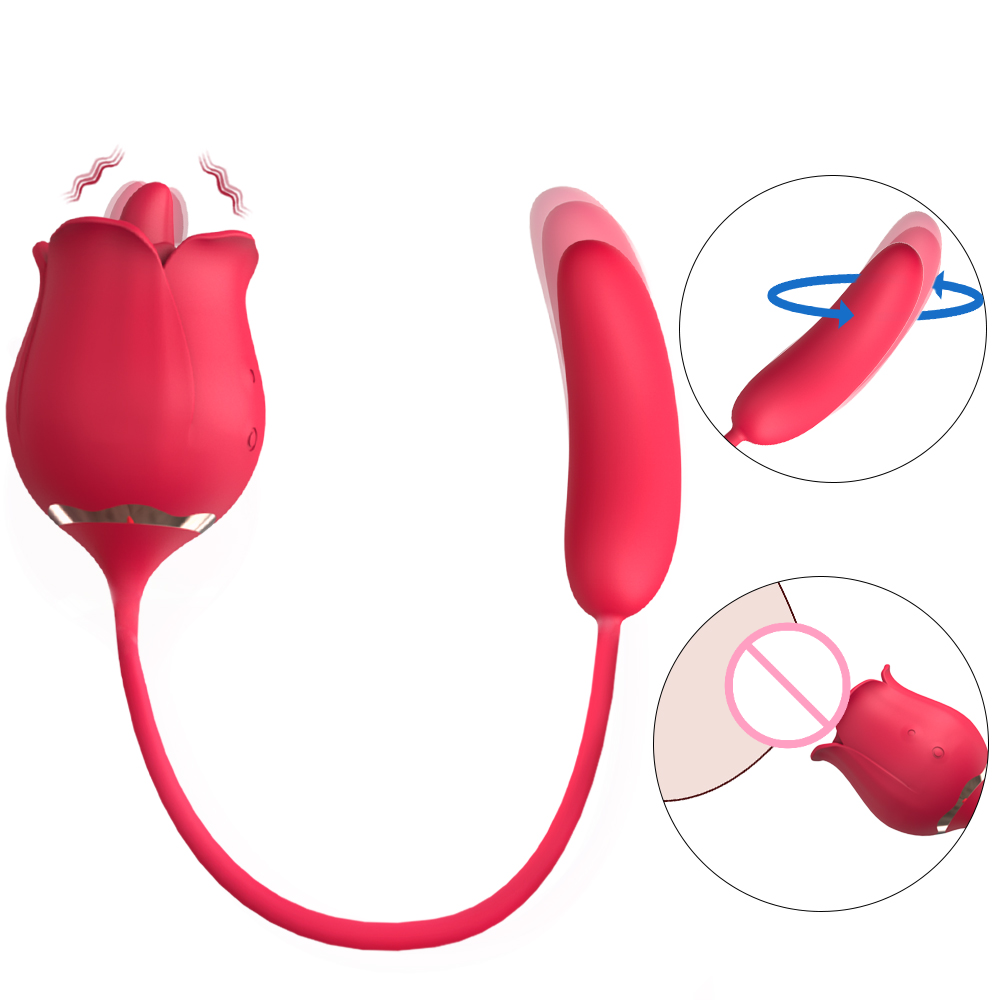 Tongue Rose Stimulator Rose Sexy Toy for Women Clitoris Stimulator