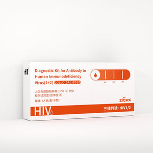 Zioxx HIV 1/2 Blood Tests At home Test 2 Kits Buy 2 and Get 2 Free