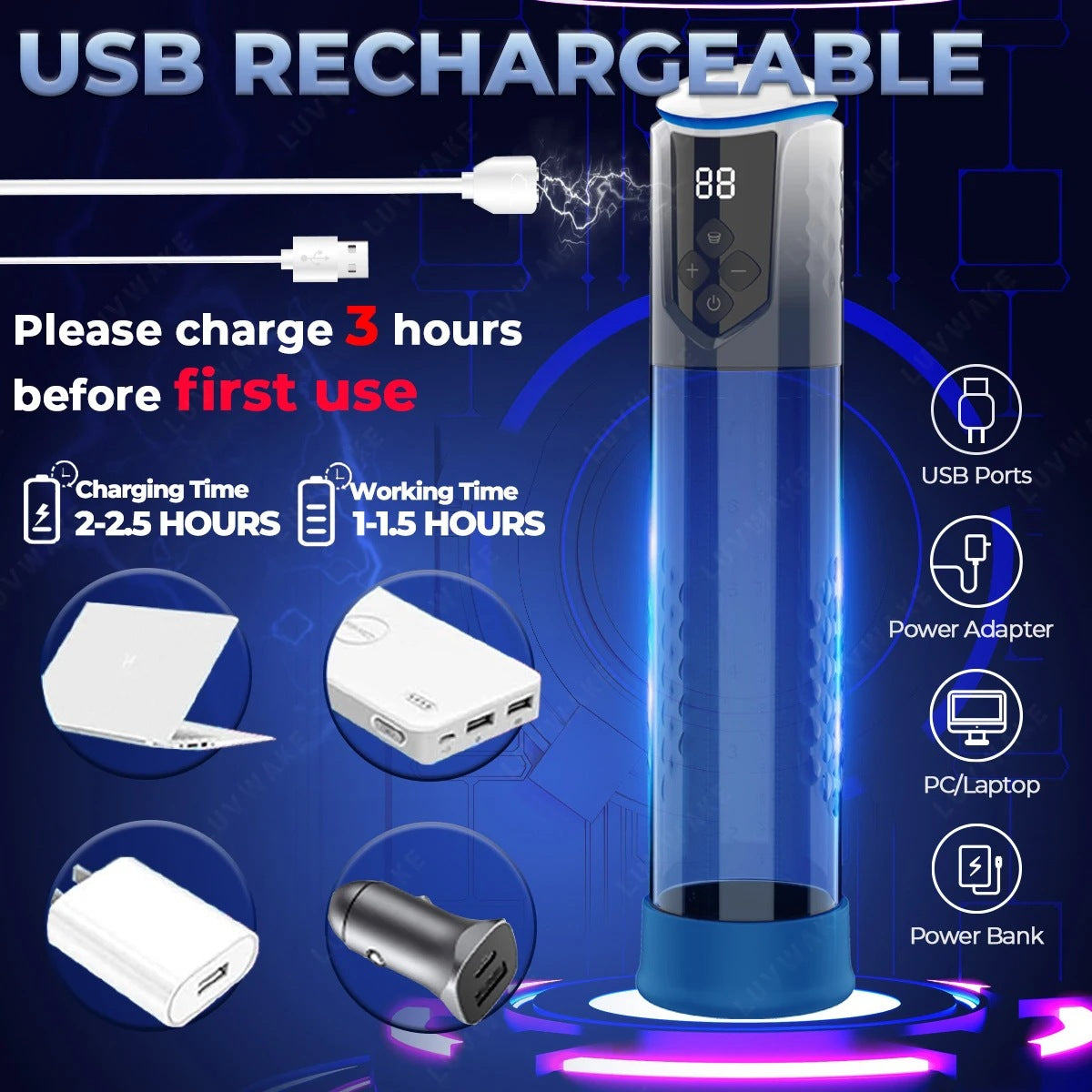 Rechargeable Automatic Masturbator for Men Electric Penis Vacuum Pu... Rechargeable Automatic Masturbator for Men Electric Penis Vacuum Pu...