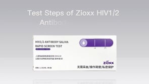 Zioxx HIV 1/2 Saliva Oral Test Kit Antibodies At Home Mouth Swab Test 2 Tests Buy 2 Get 1 Free
