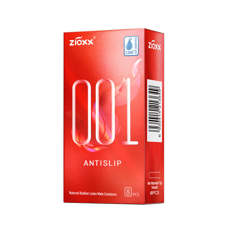 Candom Protection Zioxx 001 Anti Slip Real Fit Extra Thin Condoms 8PCS | ZIOXX