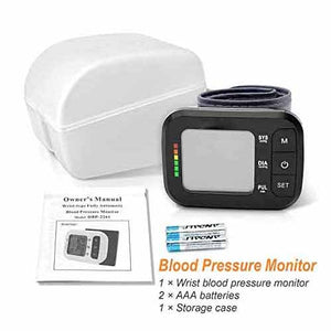 Blood Pressure Monitor Wrist Cuff for Couple 2 User Mode with 120 Readings Memory