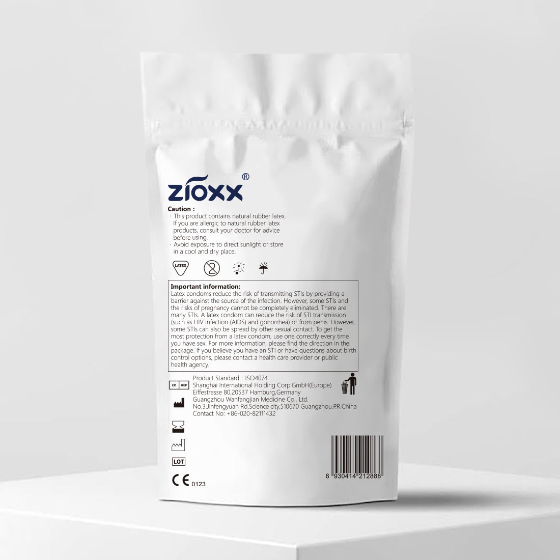 Zioxx  5-in-1  Water Based Lubricated Condoms 50 Counts