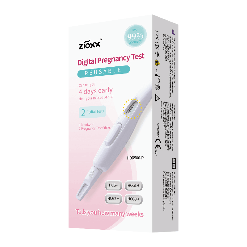 Zioxx Digital Pregnancy Tests with Week Indicator 1 Monitor and 7 Pregnancy Tests