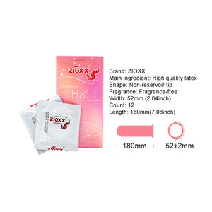 Zioxx H2O Soft Touch  Extra Lube Condoms 10 Counts