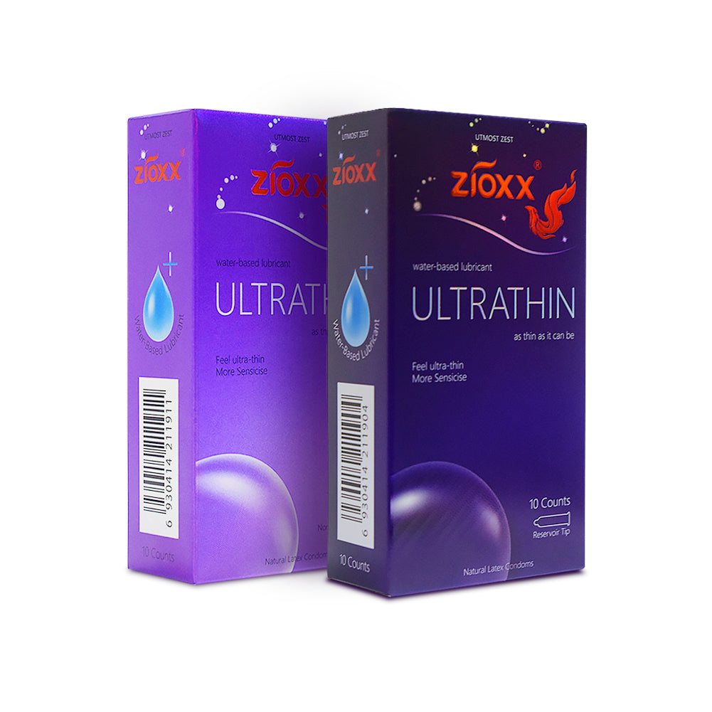 Zioxx Ultrathin Water Based Condoms 52mm, 20 Counts